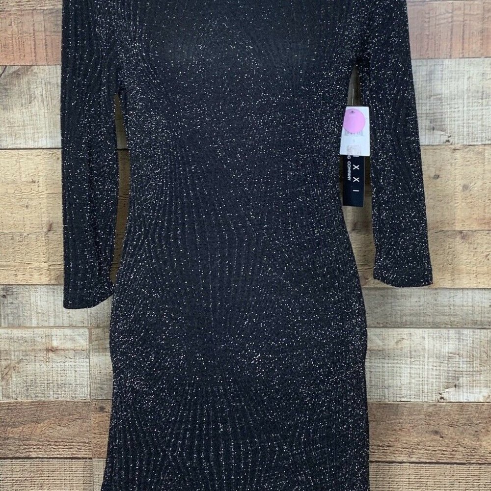 Trixxi Sparkle Stretch Knit Dress Small Women’s